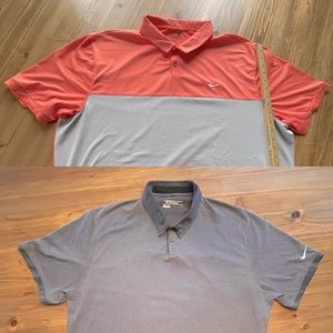 2 Nike Golf Shirts